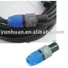 Power cable with Neutrik connector plug instrument audio use cord speakon